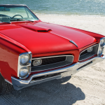 Red classic Pontiac GTO