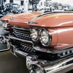 Classic Cadillac front end with chrome grille