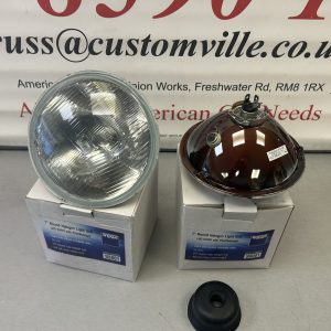 7 Inch Euro Headlamp Pair as sold by customville american